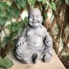 DurX-litecrete Lightweight Concrete Cute Buddha Light Grey Sculpture 2