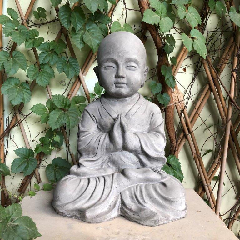 DurX-litecrete Lightweight Concrete Lifely Buddha Light Grey Sculpture