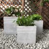 DurX-litecrete Lightweight Concrete Bamboo Light Grey Planter
 – Set of 3 2