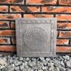 DurX-litecrete Lightweight Concrete Rosetta Square Natural Concrete Stepping Stone – Set of 2 4