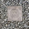 DurX-litecrete Lightweight Concrete Lion Square Natural Concrete Stepping Stone – Set of 2 2