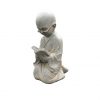 DurX-litecrete Lightweight Concrete Little Monk Buddha Soil Rust Sculpture 1