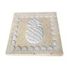DurX-litecrete Lightweight Concrete pineapple Square Sandstone Stepping Stone – Set of 2 1